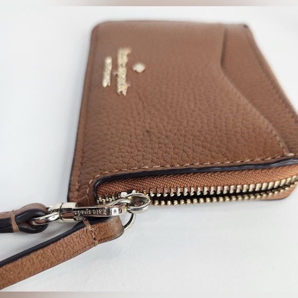 Kate Spade Wristlet Cardholder Keychain Leather - Picture 3 of 4